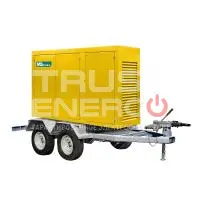 Дизельный генератор MitsuDiesel МД АД-120С-Т400-1РКМ29 в шумозащитном кожухе на прицепе